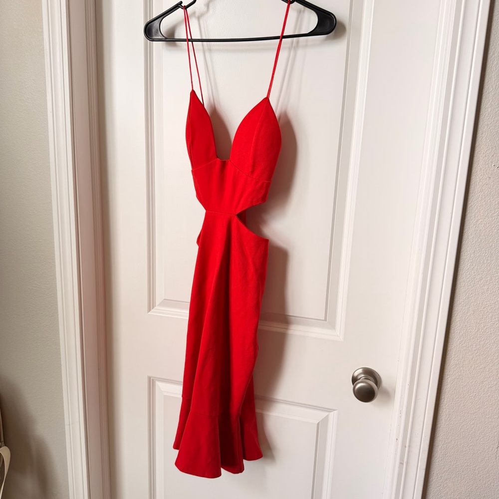 Hello Molly Vibrant Red Dress